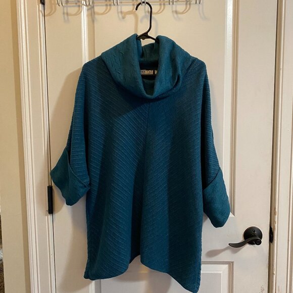 Habitat Clothes to Live In Oversized Cowl Neck Artsy Cozy Sweater Women's M - Picture 1 of 7